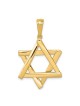 14k Yellow Gold Overlapping Star of David Pendant | Jewelry | Judaica