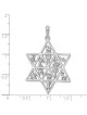 14k White Gold 12 Tribes Star of David Pendant | Jewelry | Judaica