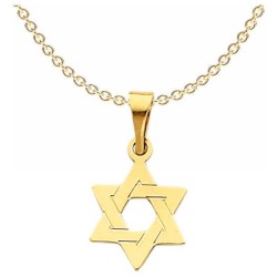 14k Yellow Gold Interlocking Star of David Pendant | Jewelry | Judaica