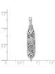 14k White Gold Ornate Mezuzah Pendant | Jewelry | Judaica