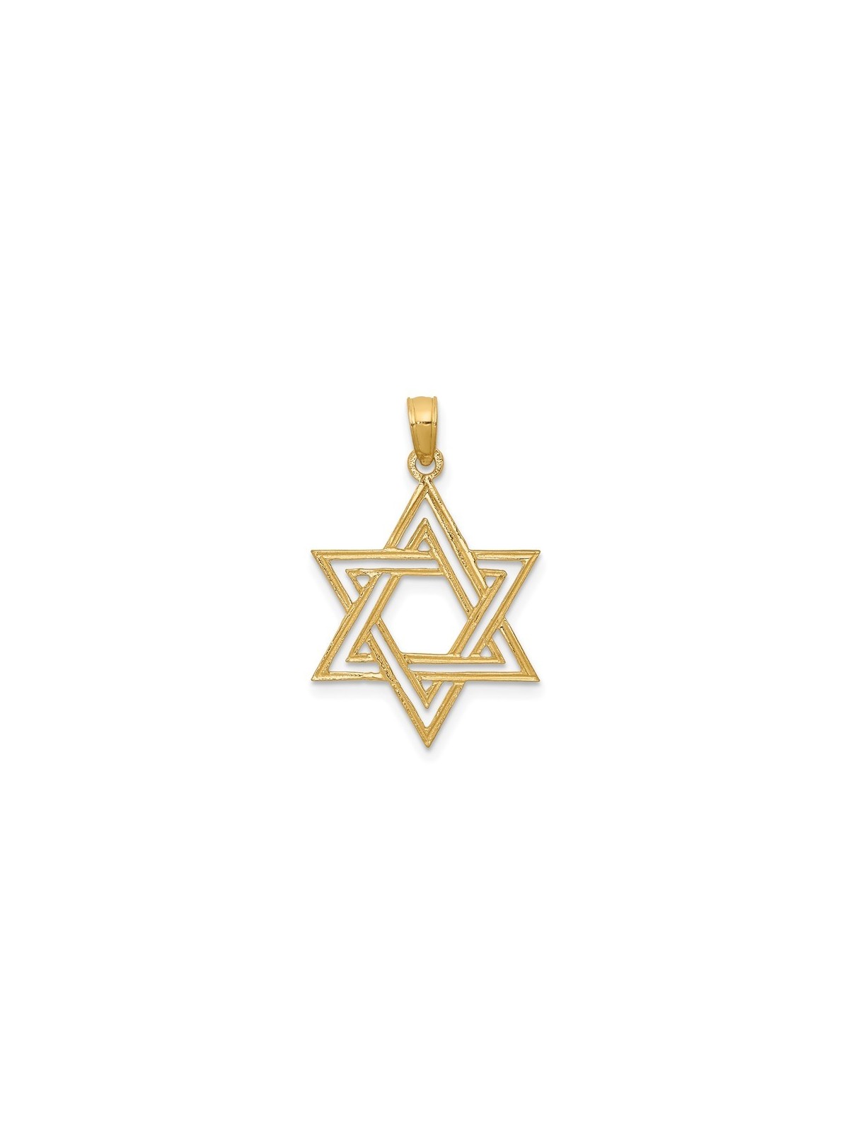 The 14k Yellow Gold Cut-Out Star of David Pendant | Jewelry | Judaica