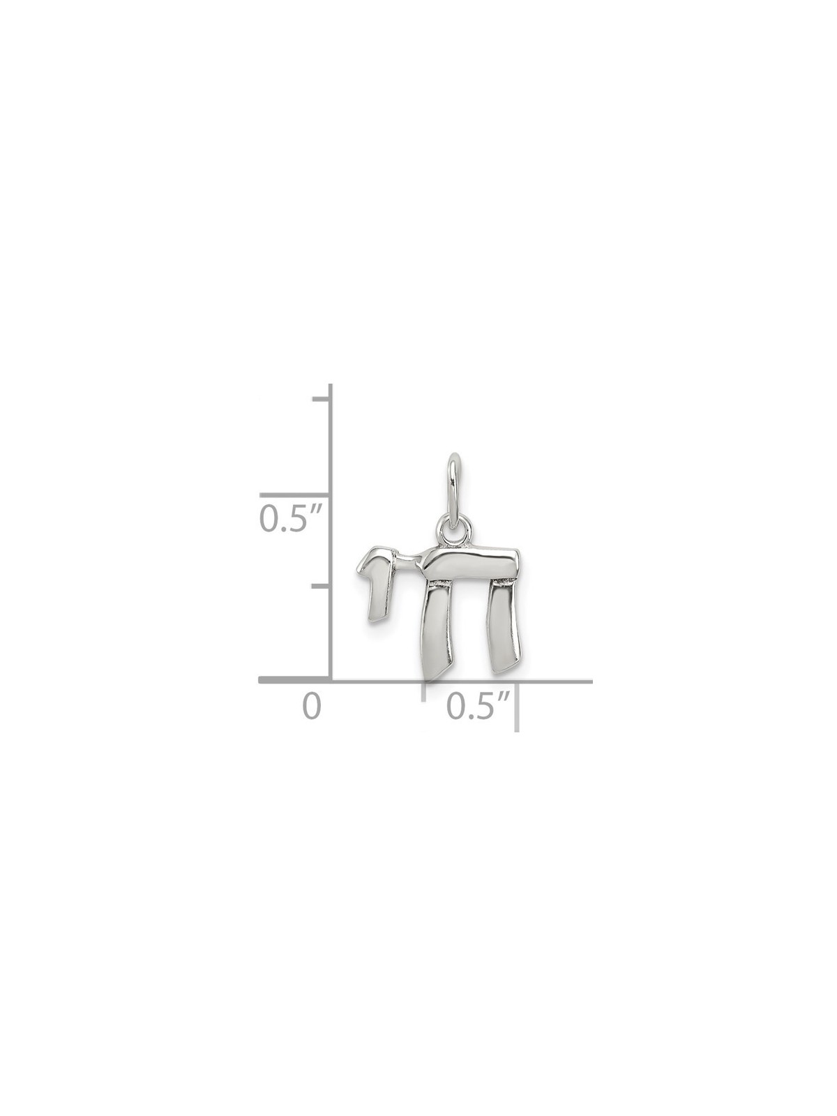 Thin Sterling Silver Chai Pendant | Jewelry | Judaica