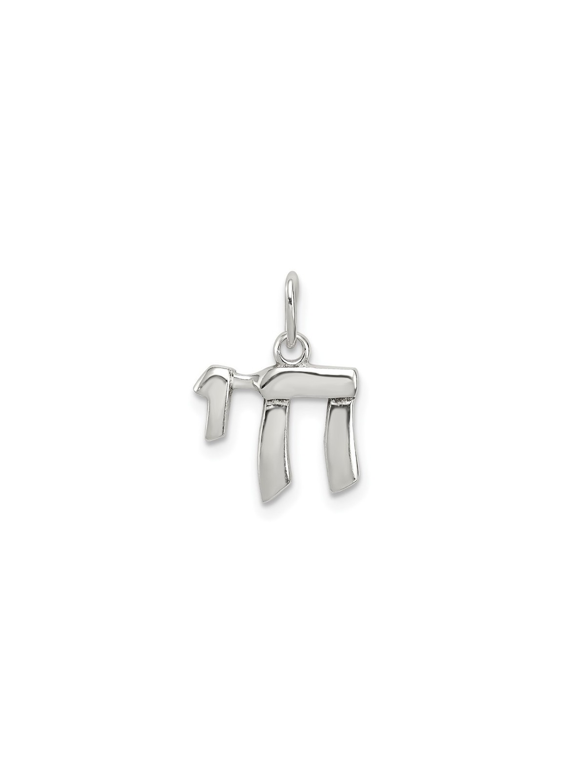 Thin Sterling Silver Chai Pendant | Jewelry | Judaica
