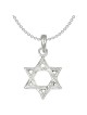 Sterling Silver Polished Dual-Textured Star of Dav | Jewelry | Judaica