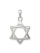 Sterling Silver Polished Dual-Textured Star of Dav | Jewelry | Judaica