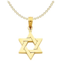 14k Yellow Gold Classic Star of David Pendant | Jewelry | Judaica