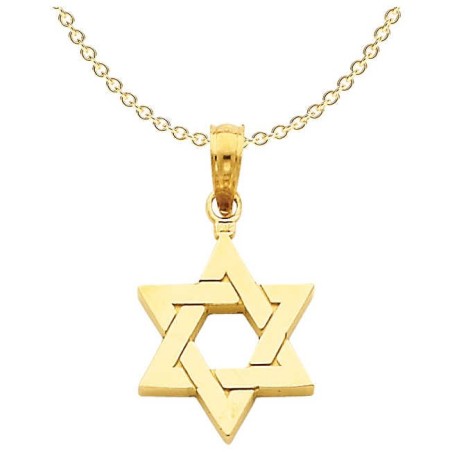 14k Yellow Gold Classic Star of David Pendant | Jewelry | Judaica