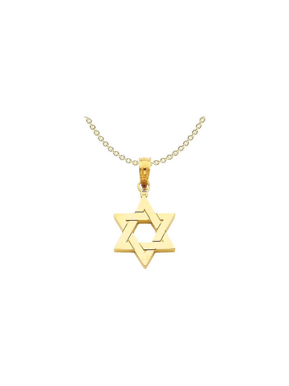14k Yellow Gold Classic Star of David Pendant | Jewelry | Judaica