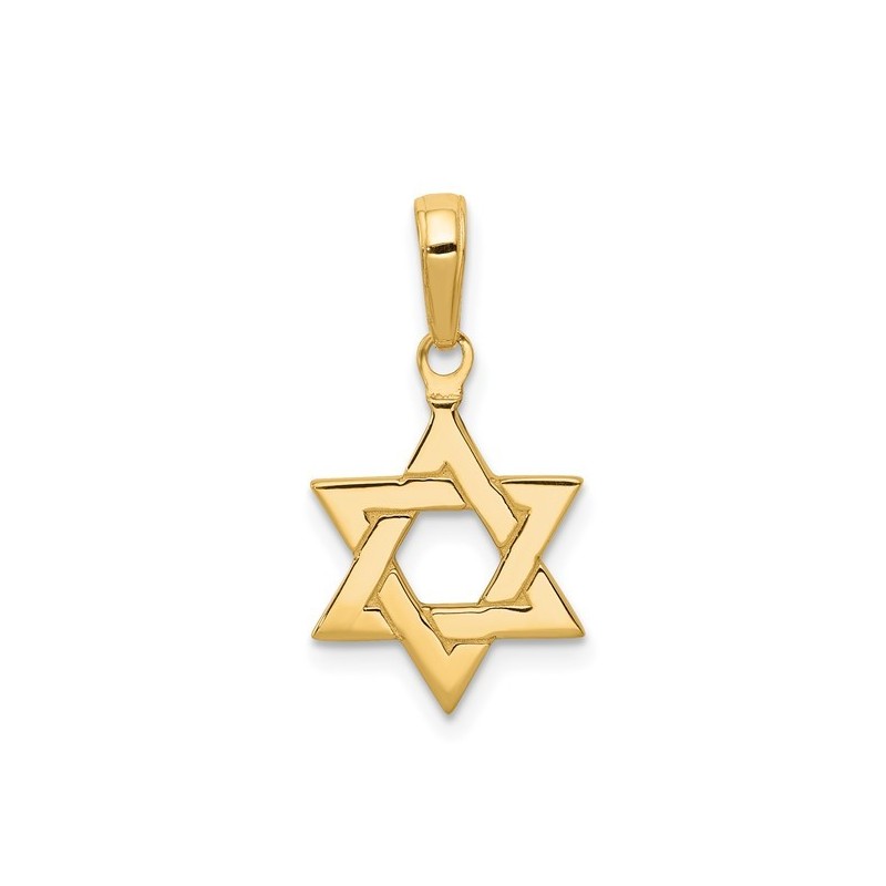 14k Yellow Gold Classic Star of David Pendant | Jewelry | Judaica