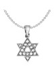 Sterling Silver CZ Overlaid Star of David Pendant | Jewelry | Judaica