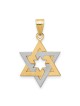 14k Two-Tone Gold Dual Star of David Pendant | Jewelry | Judaica