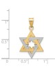 14k Two-Tone Gold Dual Star of David Pendant | Jewelry | Judaica