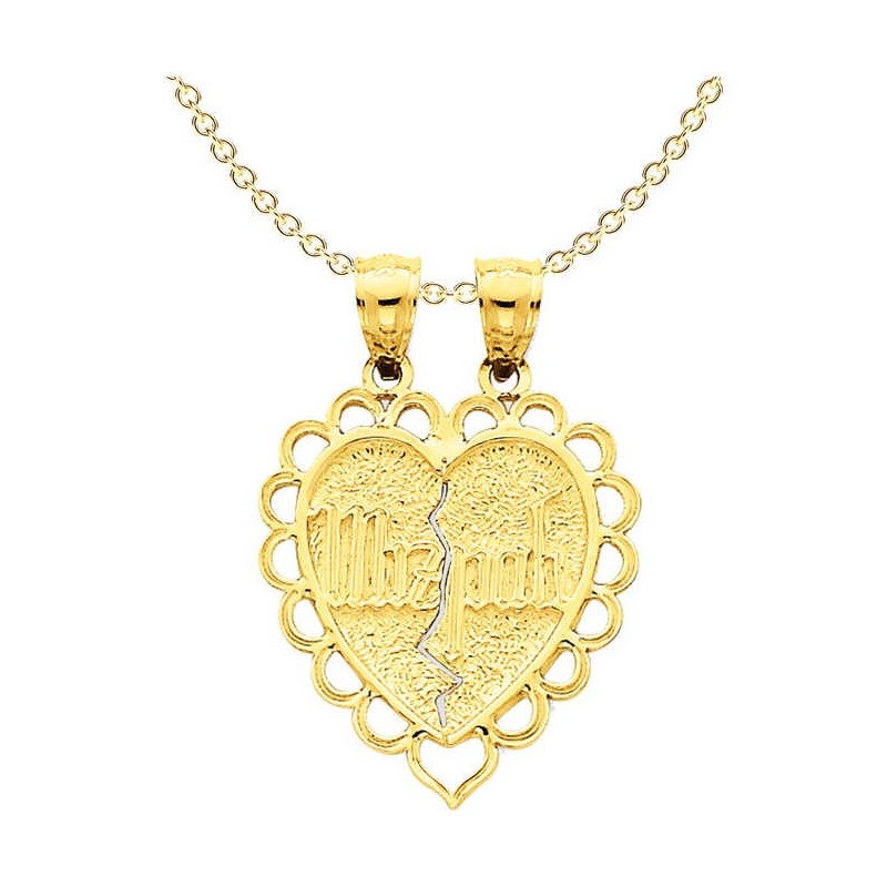 2-Piece 14k Yellow Gold Mizpah Coin Reversible Pen | Jewelry | Judaica