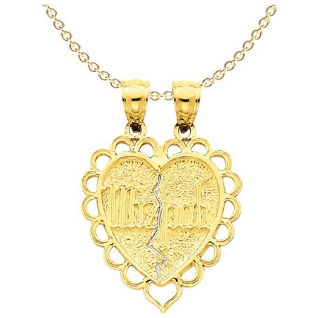 2-Piece 14k Yellow Gold Mizpah Coin Reversible Pen | Jewelry | Judaica