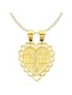 2-Piece 14k Yellow Gold Mizpah Coin Reversible Pen | Jewelry | Judaica