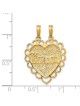 2-Piece 14k Yellow Gold Mizpah Coin Reversible Pen | Jewelry | Judaica