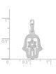 14k White Gold Star of David Hamsa Pendant | Jewelry | Judaica