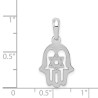 14k White Gold Star of David Hamsa Pendant | Jewelry | Judaica