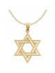 Large 14k Solid Yellow Gold Polished Star of David | Jewelry | Judaica