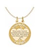 2-Piece 14K Yellow Gold Mizpah Coin Pendant | Jewelry | Judaica