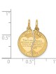 2-Piece 14K Yellow Gold Mizpah Coin Pendant | Jewelry | Judaica