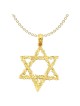 14k Yellow Gold Ornate Star of David Pendant | Jewelry | Judaica