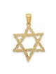 14k Yellow Gold Ornate Star of David Pendant | Jewelry | Judaica