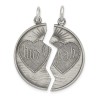 2-Piece Reversible Sterling Silver Antiqued Mizpah | Jewelry | Judaica