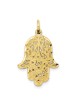 10k Yellow Gold Filigree Hamsa Pendant | Jewelry | Judaica