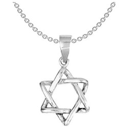 Sterling Silver 3-D Star of David Pendant | Jewelry | Judaica