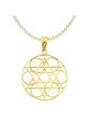 14k Yellow Gold Star of David Circle Pendant | Jewelry | Judaica