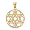 14k Yellow Gold Star of David Circle Pendant | Jewelry | Judaica
