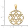 14k Yellow Gold Star of David Circle Pendant | Jewelry | Judaica
