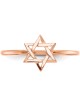 14k Rose Gold Polished Star of David Ring - Size 7 | Jewelry | Judaica