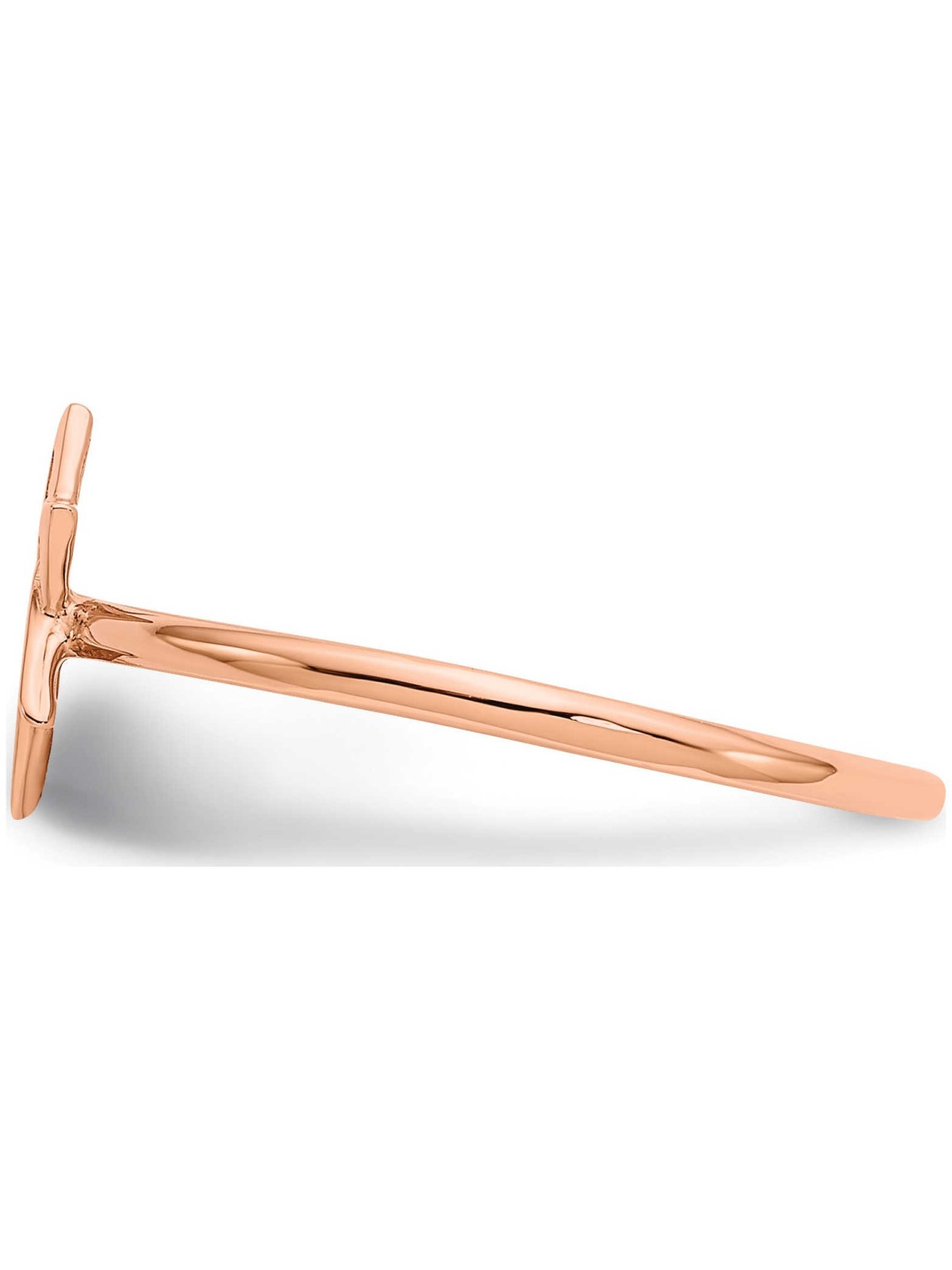 14k Rose Gold Polished Star of David Ring - Size 7 | Jewelry | Judaica