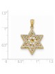 14k Two-Tone Gold Reversible Filigree Star of Davi | Jewelry | Judaica