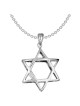 Sterling Silver Curved Star of David Pendant | Jewelry | Judaica