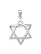 Sterling Silver Curved Star of David Pendant | Jewelry | Judaica