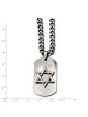 Stainless Steel Polished Dog Tag Star of David Pen | Jewelry | Judaica