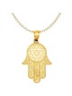14k Yellow Gold Hamsa with Star of David Pendant | Jewelry | Judaica
