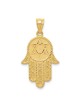 14k Yellow Gold Hamsa with Star of David Pendant | Jewelry | Judaica