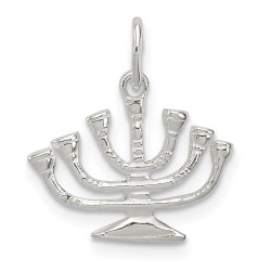 Sterling SIlver Temple Menorah Pendant | Jewelry | Judaica