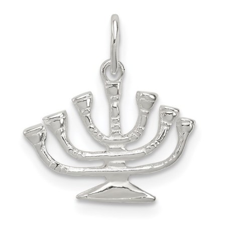 Sterling SIlver Temple Menorah Pendant | Jewelry | Judaica