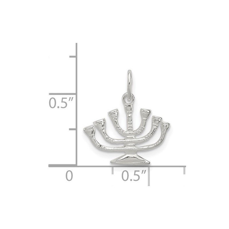 Sterling SIlver Temple Menorah Pendant | Jewelry | Judaica