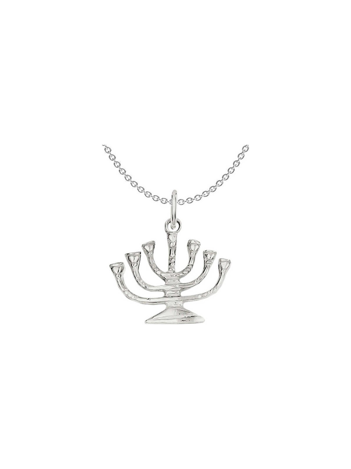 Sterling SIlver Temple Menorah Pendant | Jewelry | Judaica