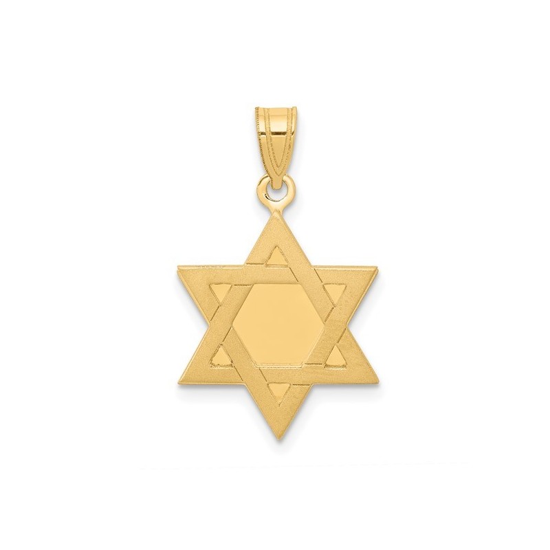 14k Yellow Gold Star of David Pendant | Jewelry | Judaica