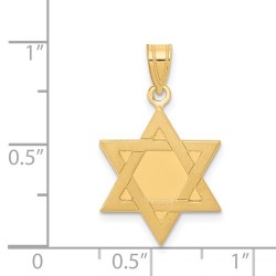 14k Yellow Gold Star of David Pendant | Jewelry | Judaica