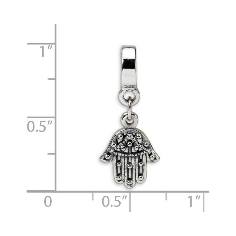 Sterling Silver Hamsa Dangle Bead | Jewelry | Judaica