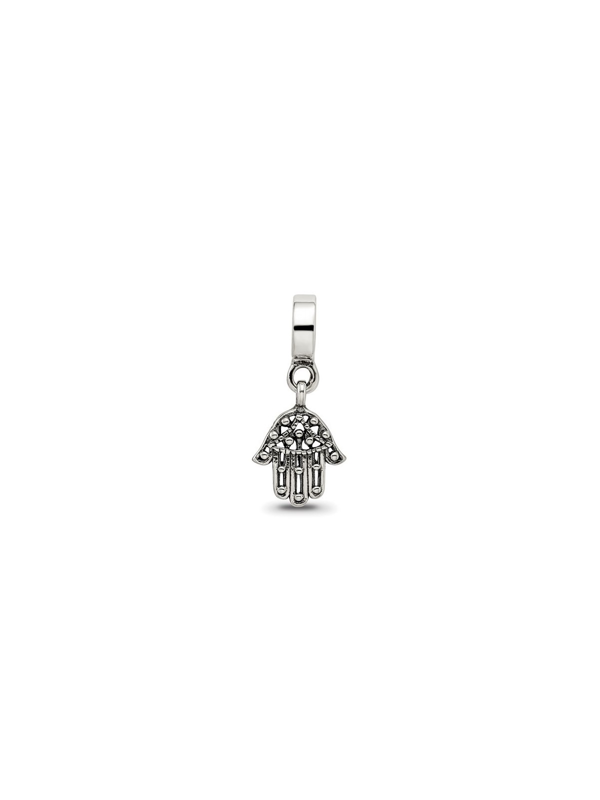 Sterling Silver Hamsa Dangle Bead | Jewelry | Judaica