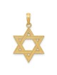 14k Yellow Gold Rope Textured Star of David Pendan | Jewelry | Judaica
